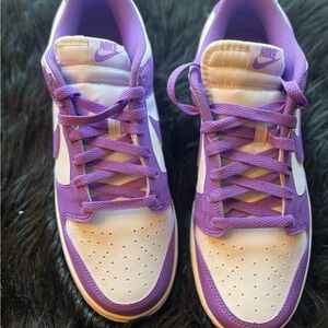 Never Worn 
Purple and white Nike Dunk 
Low Next Nature